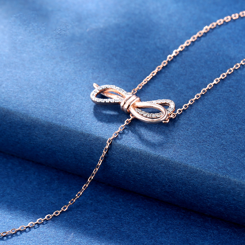 唐后 施华洛世奇蝴蝶结项链