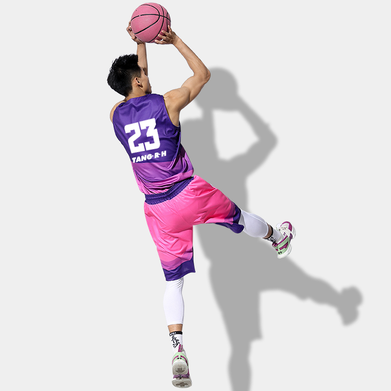 Zhengbao basketball suit men's gradient style young customized college students' summer competition training sports vest children's basketball shirt team uniform women's