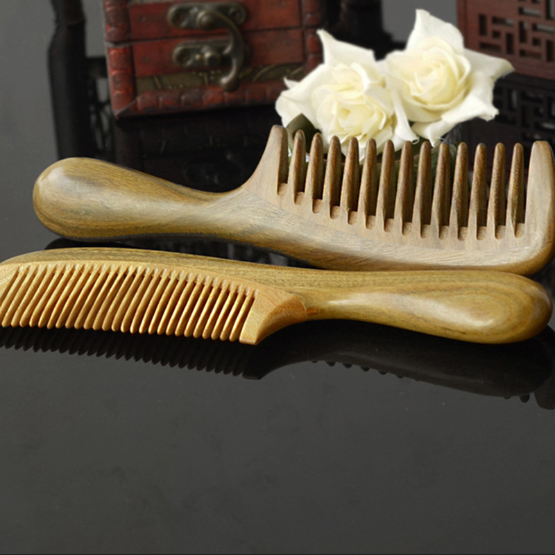 缇芙尼 绿檀木圆柄 梳子