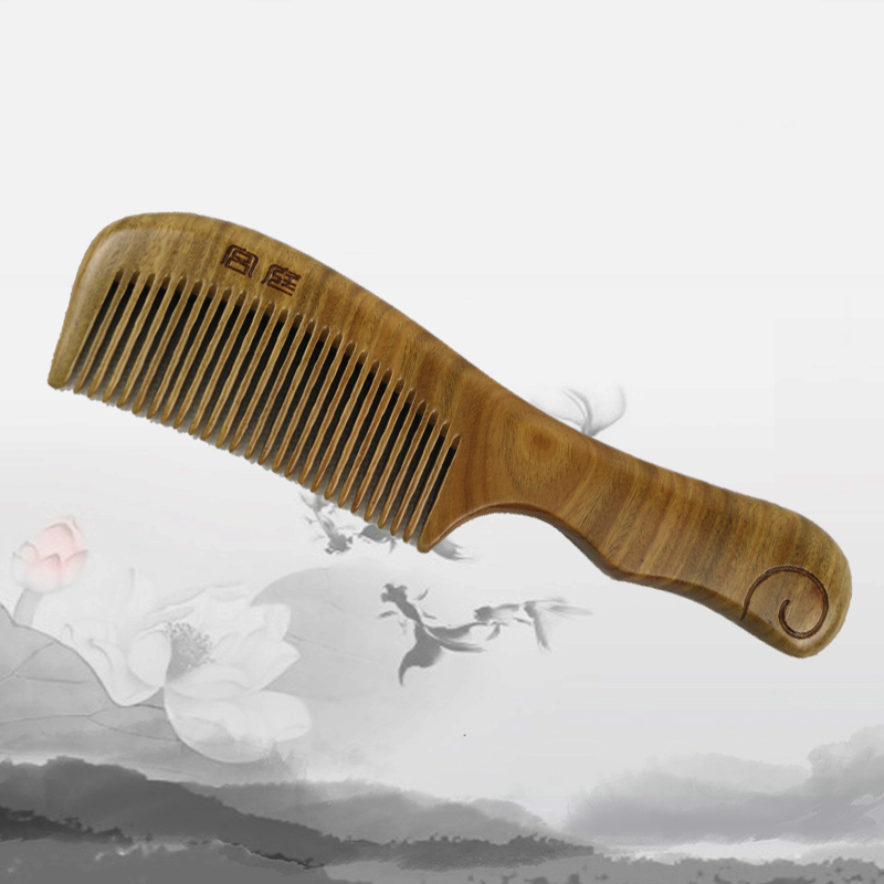 宫庭 绿檀木梳礼盒装