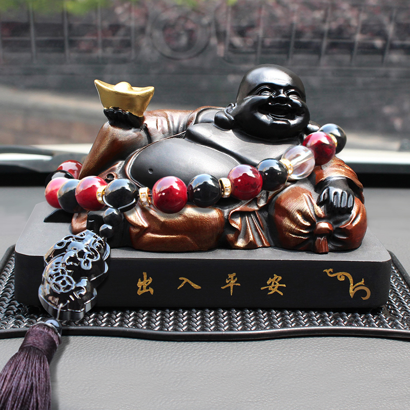 典雅 弥勒佛像汽车摆件