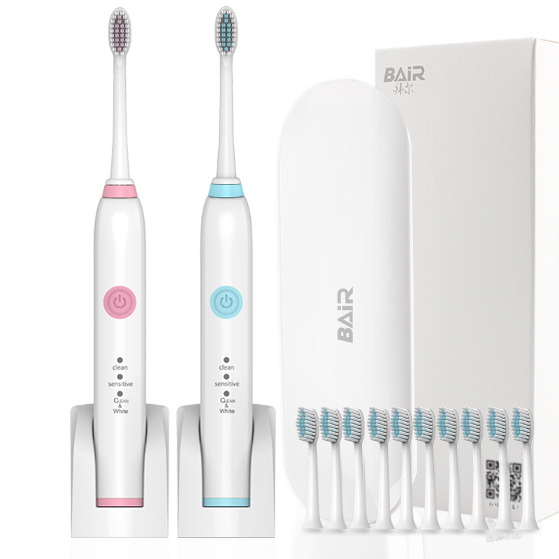 拜尔 智能电动牙刷 软毛牙刷