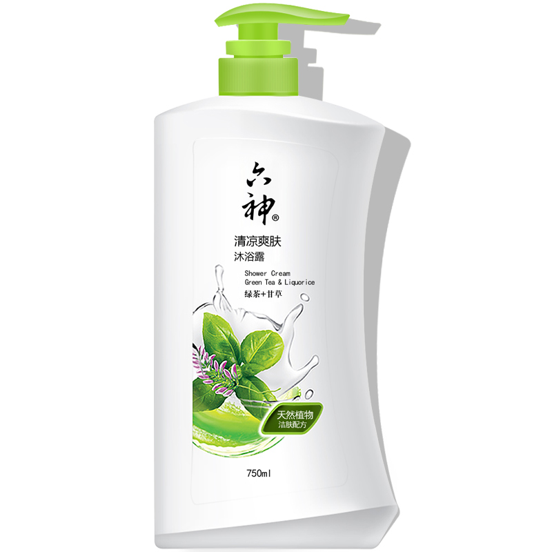 六神 滋润绿茶沐浴露