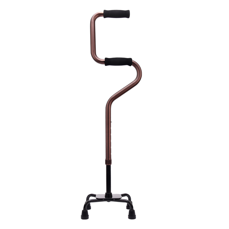 一期一会二段伸缩式四脚拐杖