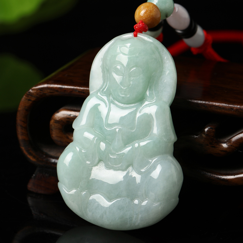 曼丽翠A货翡翠吊坠