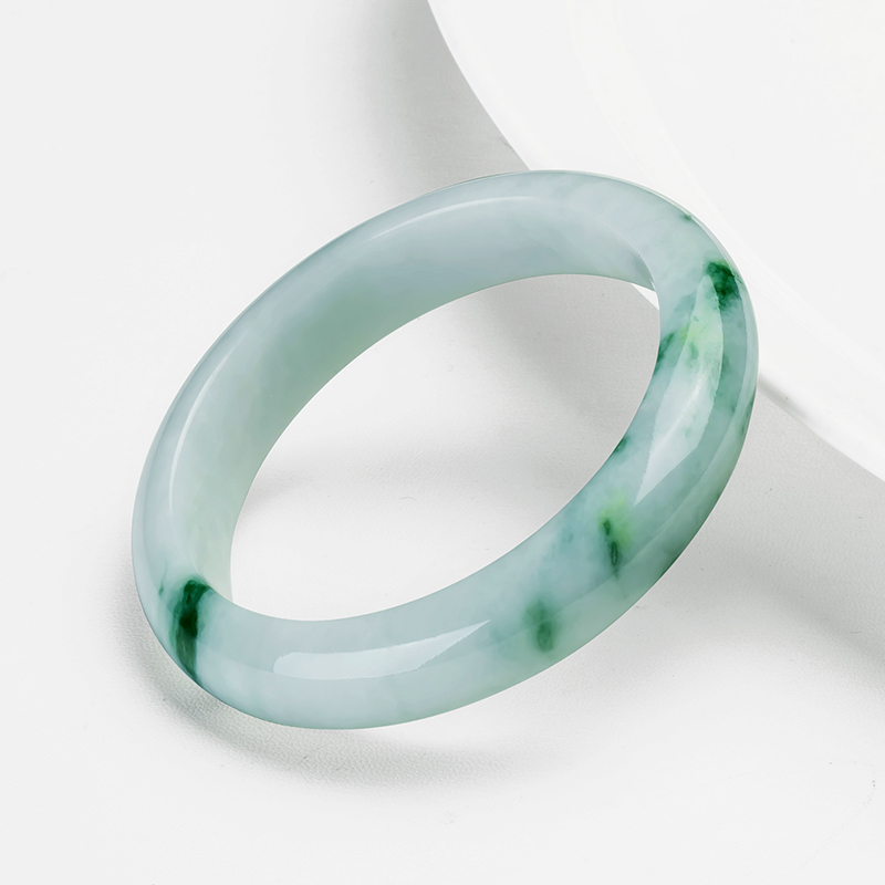 碧玉尊 天然冰糯翡翠手镯