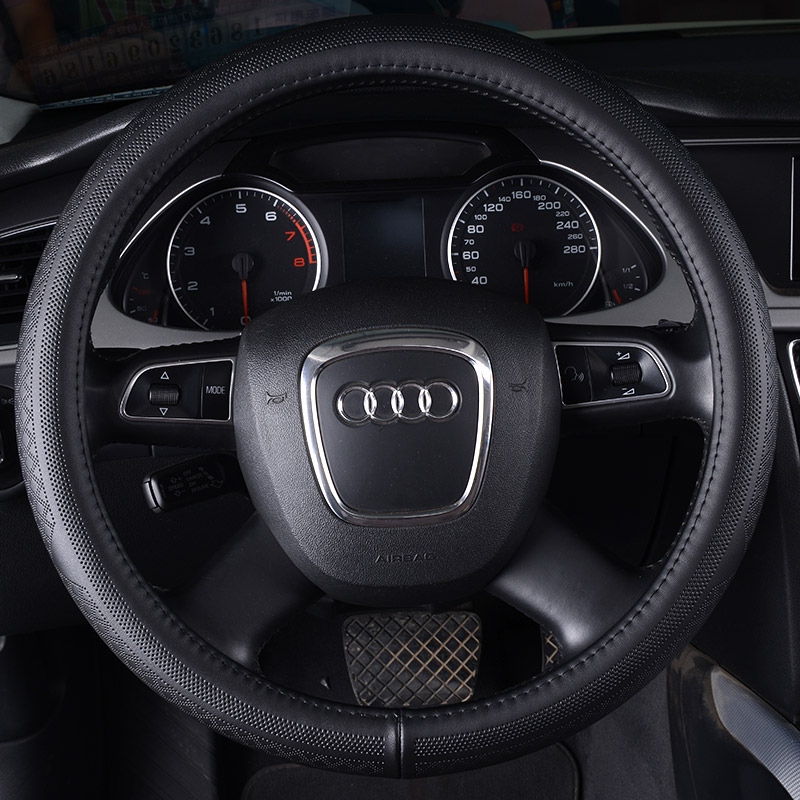 南极人 真皮汽车方向盘套