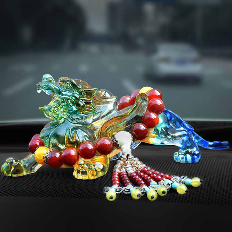 璐艺恺琉璃貔貅汽车摆件