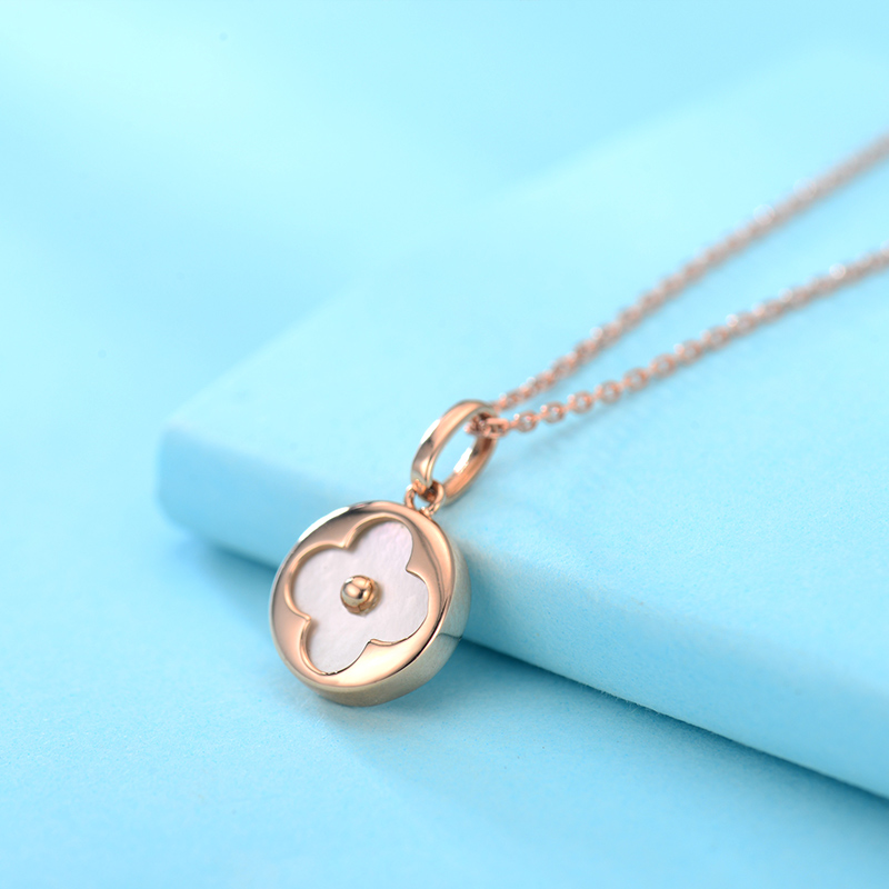 阿梵尼 浪漫18K金水晶项链