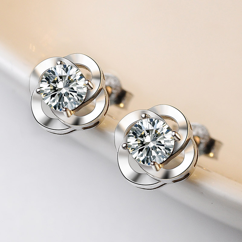 吴越老银铺 女士百搭耳钉