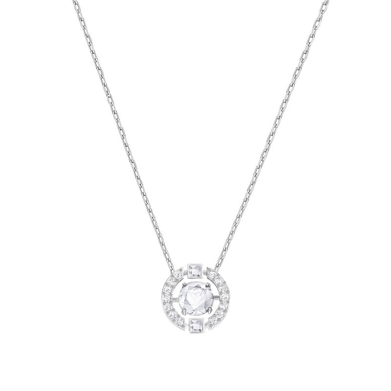 施华洛世奇 镀白金色项链