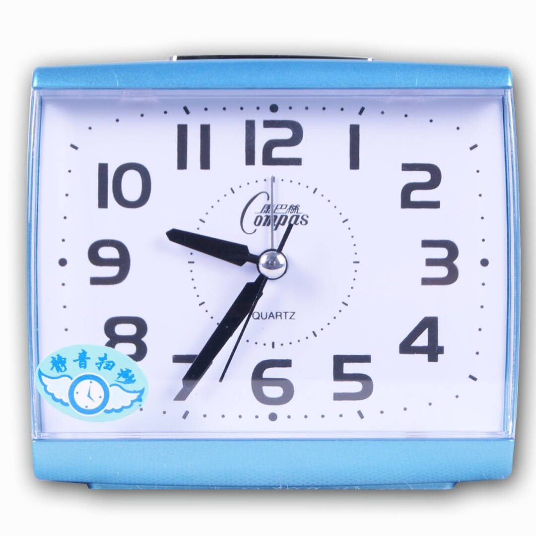 手机端康巴丝 (compas)闹钟老人必备 超大字体 静音 2335 蓝色