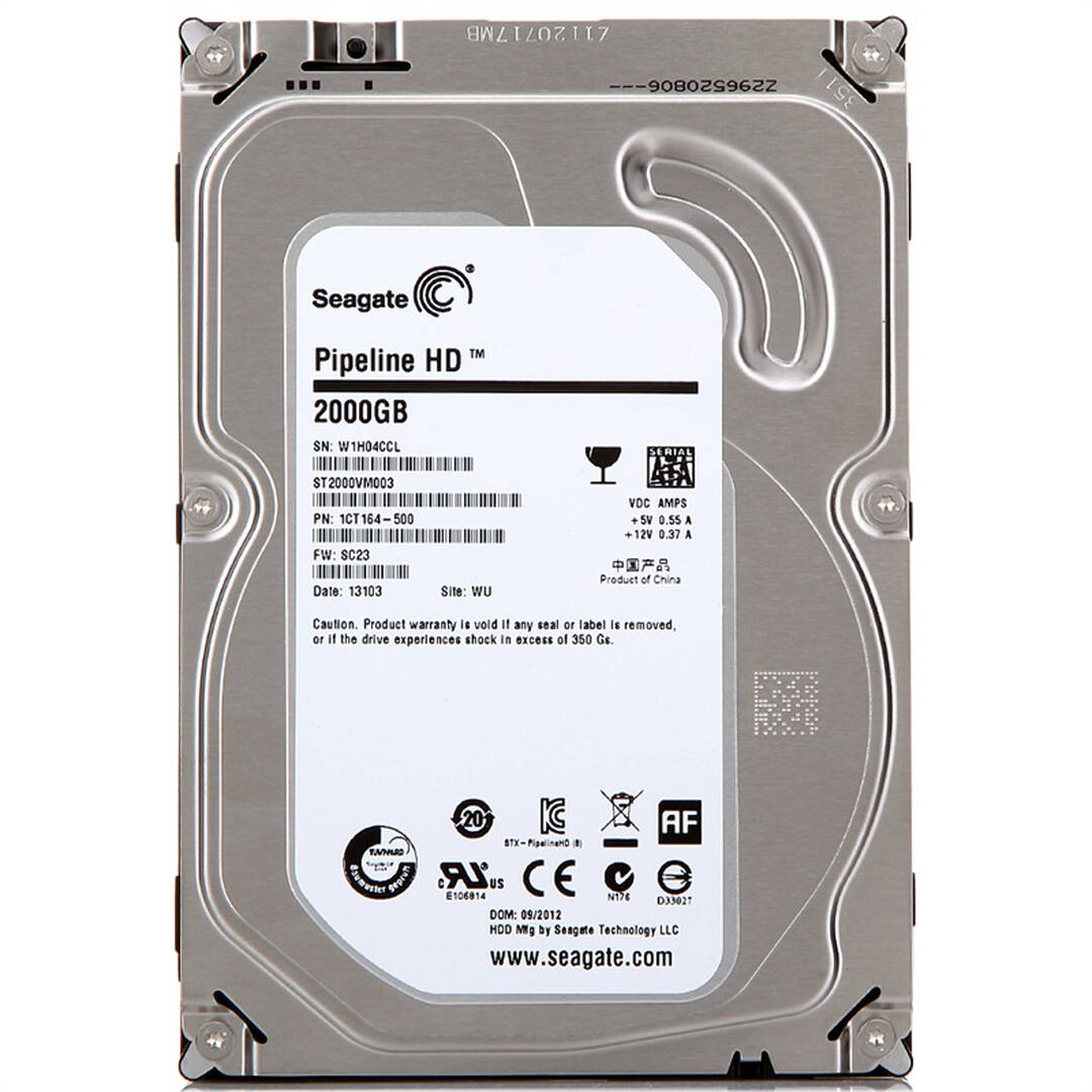 希捷(seagate) 2tb st2000vm003 5900转64mb sataii 高清级硬盘