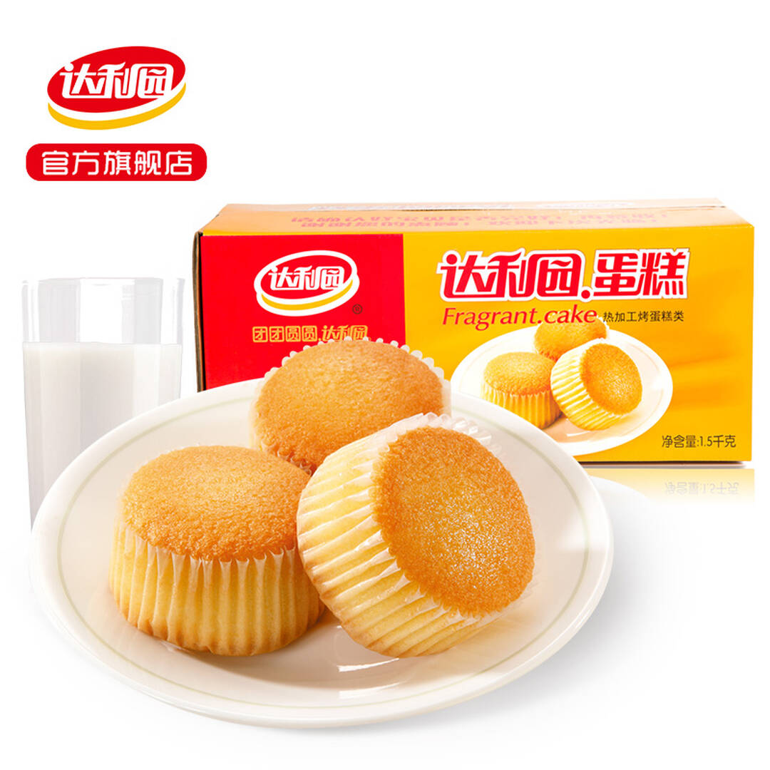 京东达利园早餐面包蛋糕小吃糕点办公室零食休闲食品 蛋香味 1.5kg