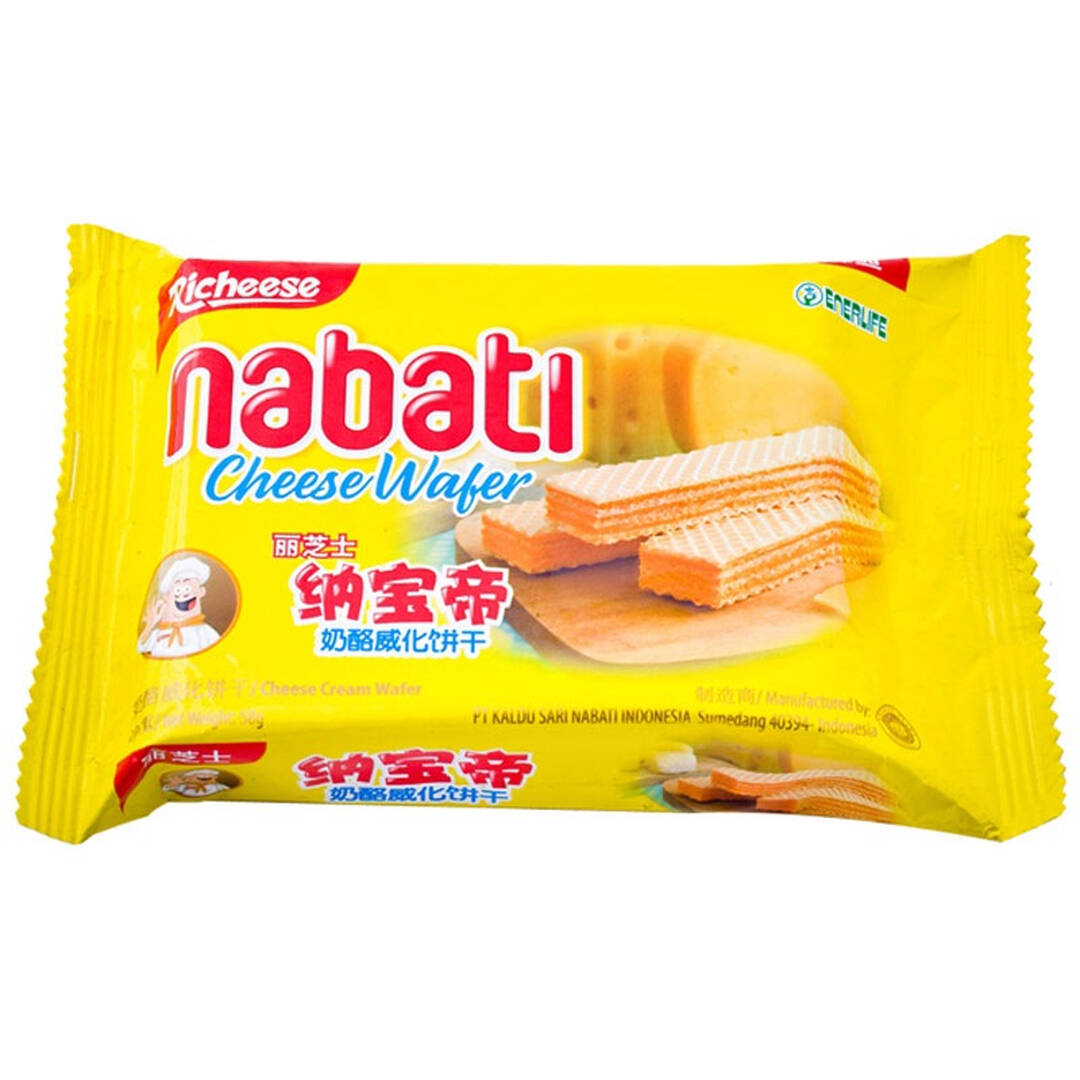 印度尼西亚 丽芝士(richeese) 纳宝帝奶酪威化饼干58克(2件以上)