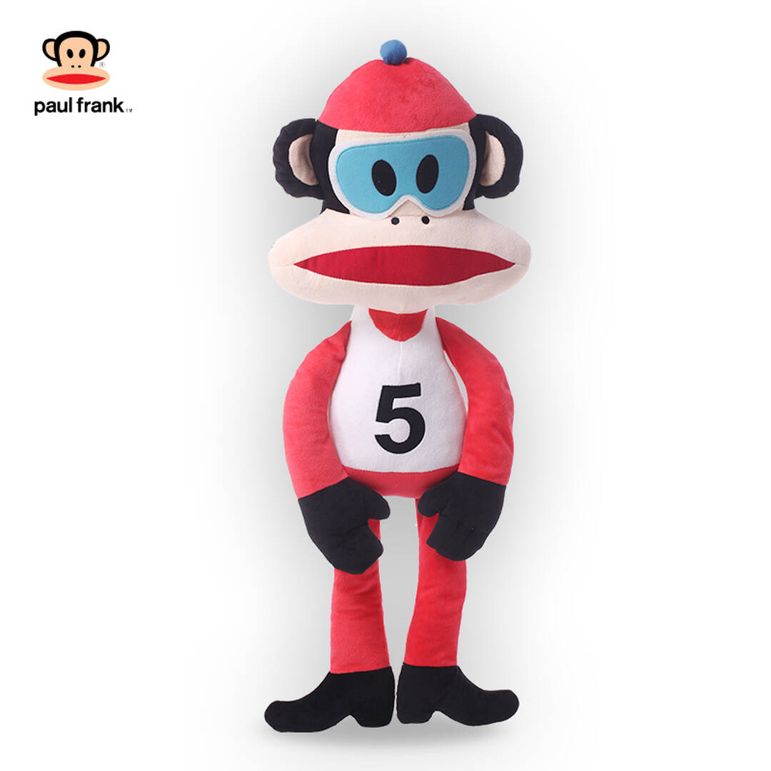 白菜价:paul frank大嘴猴 正品80cm毛绒玩具大号公仔卡通布娃娃玩偶