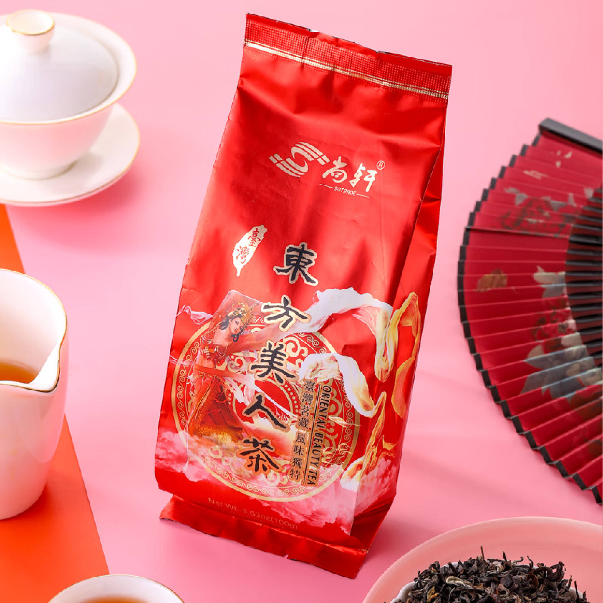 尚轩东方美人茶台湾原装进口白毫乌龙茶高山茶如脂蜜香100g