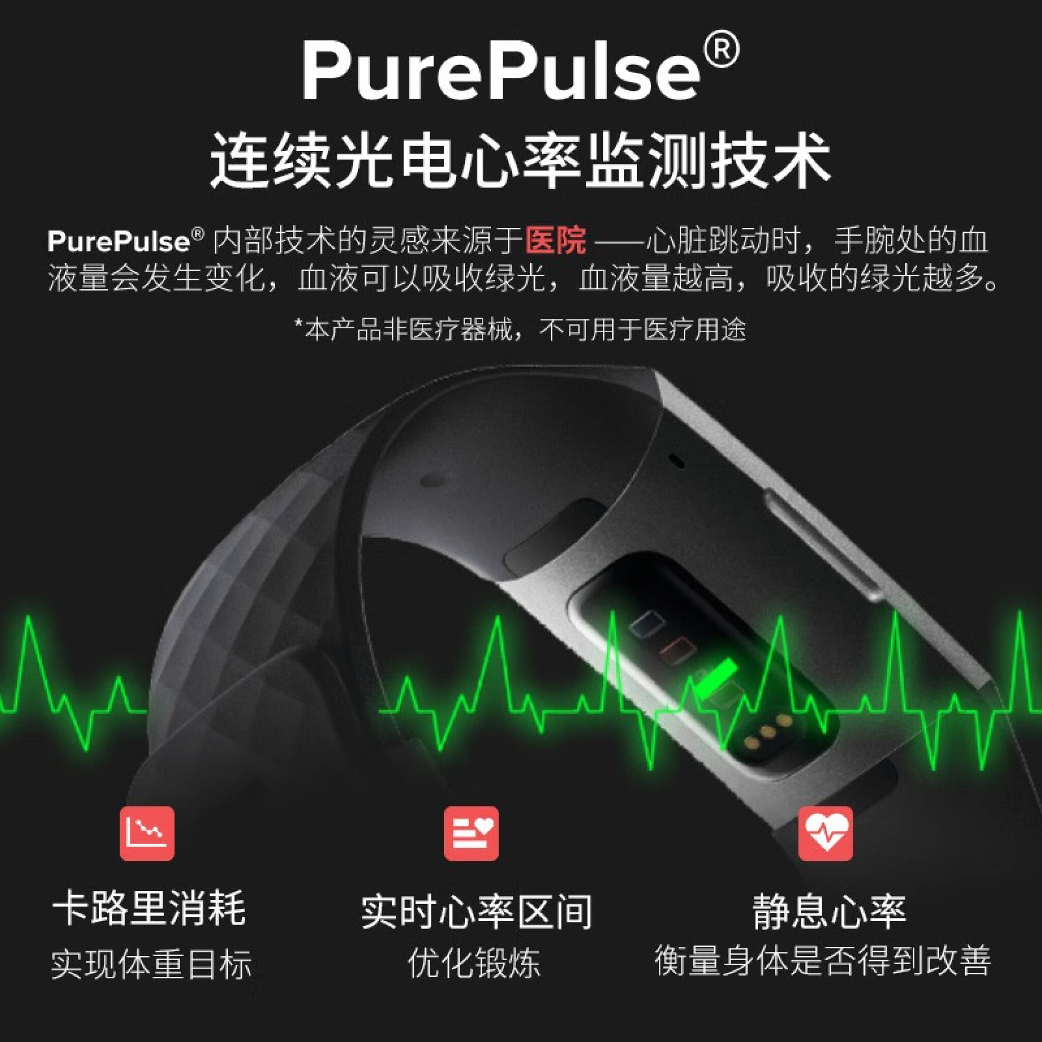 Fitbit Charge 4 特制版智能手环户外运动手环自动锻炼识别连续心率监测 