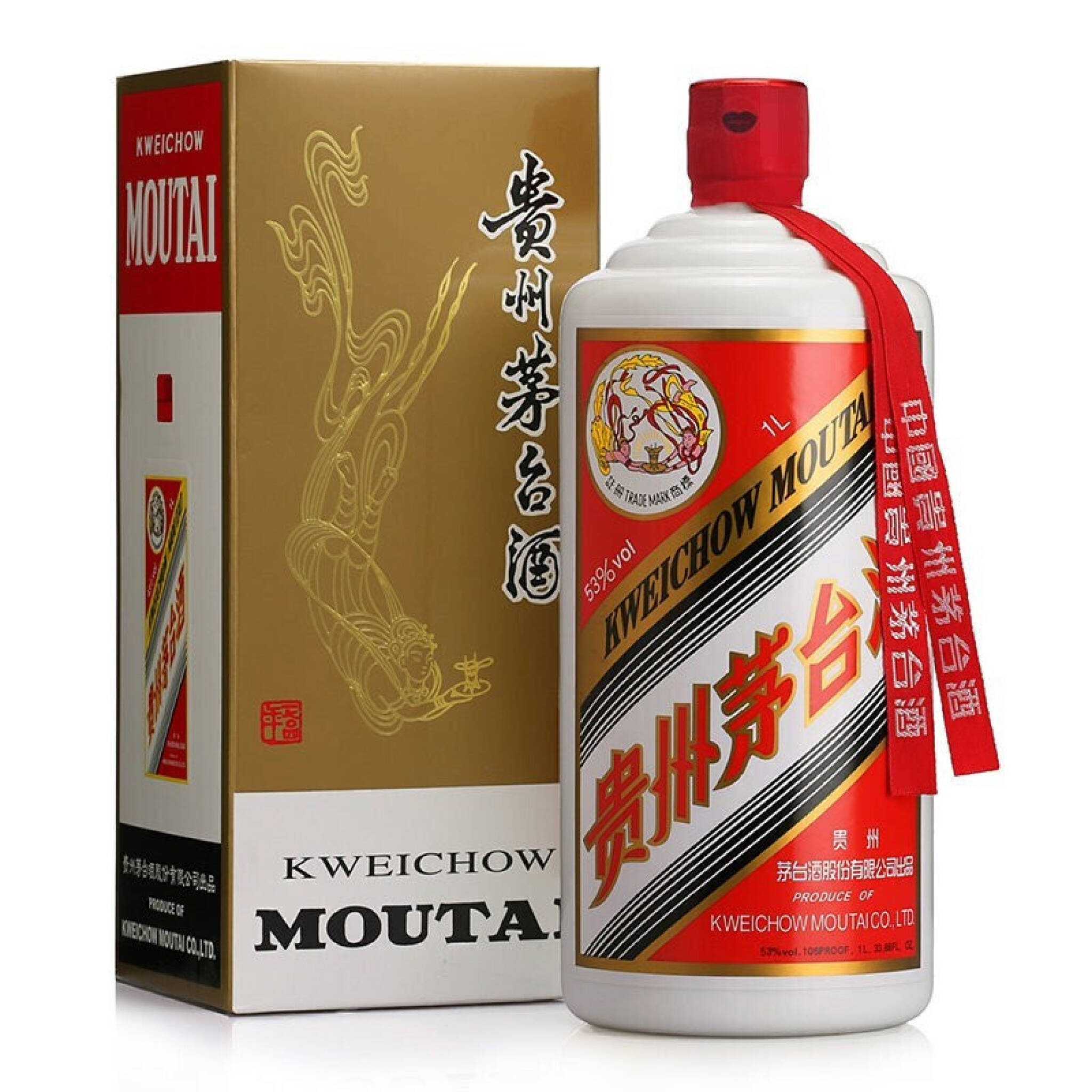 品质甄选】贵州茅台酒酱香型白酒飞天茅台53度2021年1000ml 1升公斤装