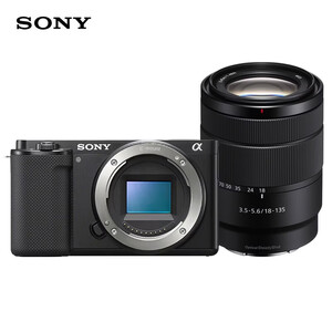 索尼（SONY）ZV-E10 APS-C画幅微单相机 黑色机身+18-135大变焦镜头 旅行套装
