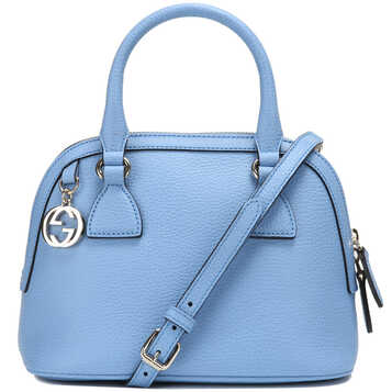 gucci 古驰 女士天蓝色牛皮手提斜挎贝壳包 449661 cao0g 4503