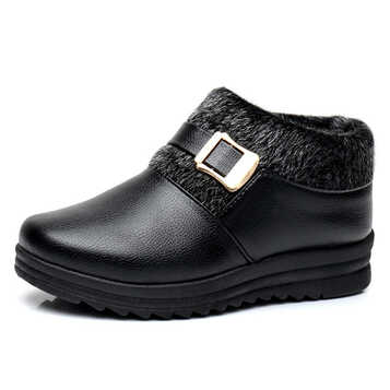 老北京布鞋冬季女鞋棉鞋中老年妈妈棉靴老人加绒保暖鞋防水奶奶鞋