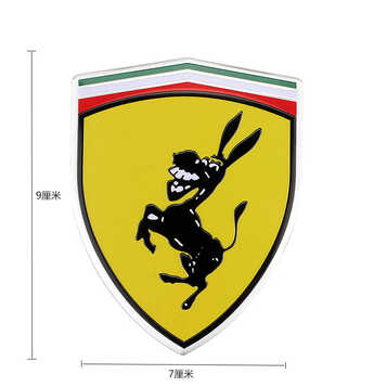 适用于保时捷 法拉驴个性车贴 卡宴911 macan 侧标装饰尾箱标 法拉驴
