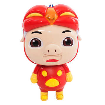 婴幼儿玩具 猪猪侠玩具菲菲触摸报时得意摇摇公仔儿童语音早教机益智