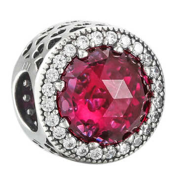 潘多拉pandora手链串珠红色猫眼切面锆石 791725ncc