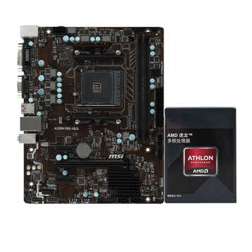 amd 四核速龙x4 950 处理器 微星a320m pro-vd/s主板套包