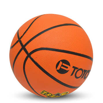 突破篮球 室内外耐磨训练比赛水泥地通用橡胶5号蓝球 tp7591橙色黑线