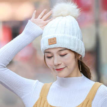 京东帽子冬季毛线帽图片