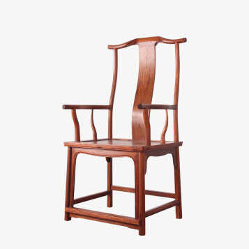 高居明作 红木椅子 缅甸进口花梨木中式椅子明清古典休闲圈椅 四出头