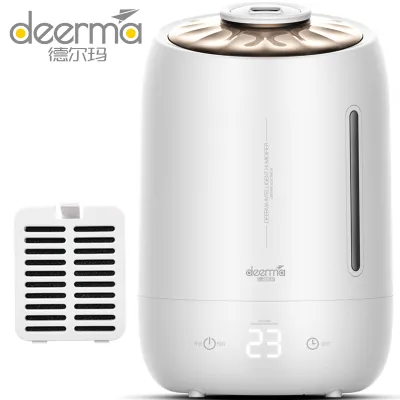 德尔玛（Deerma）加湿器 5L大容量 触控感温 家用迷你香薰增湿 办公室空气加湿 DEM-F600（白）