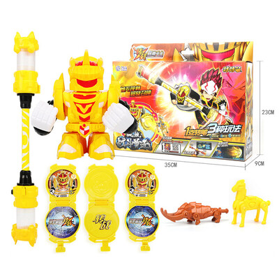 炎魂狂风超旋战士变形机器人玩具男孩智高 超旋战斗星兽-首无zz-8025