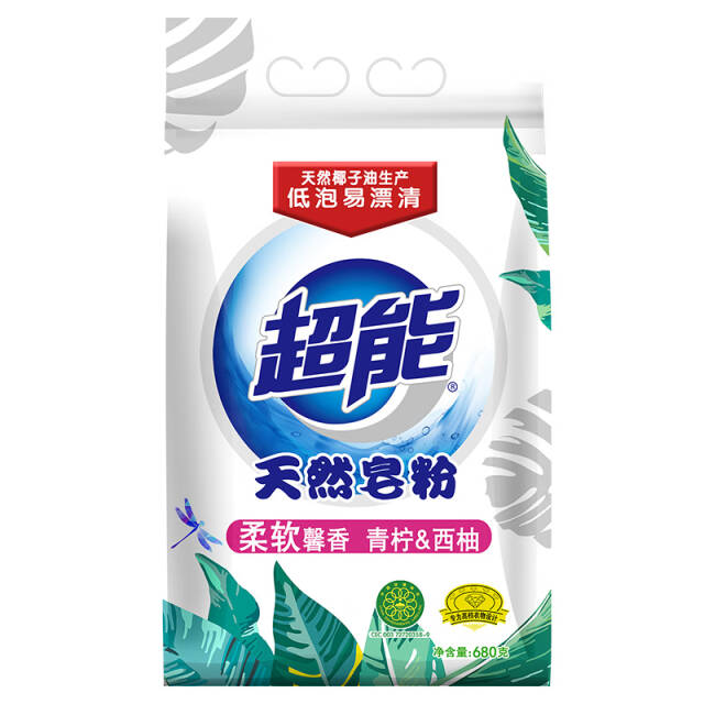 超能 天然皂粉/洗衣粉（馨香柔软）680g（新老包装随机发货）
