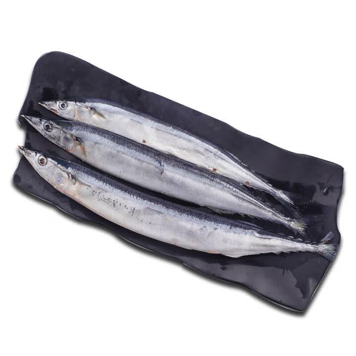 [买2赠1]坤兴 冷冻精品秋刀鱼 500g/袋 4-5条 海鲜水产