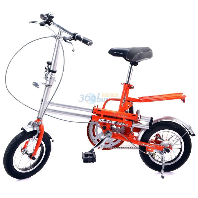 欣羽gogo伸缩折叠自行车12寸橙色
