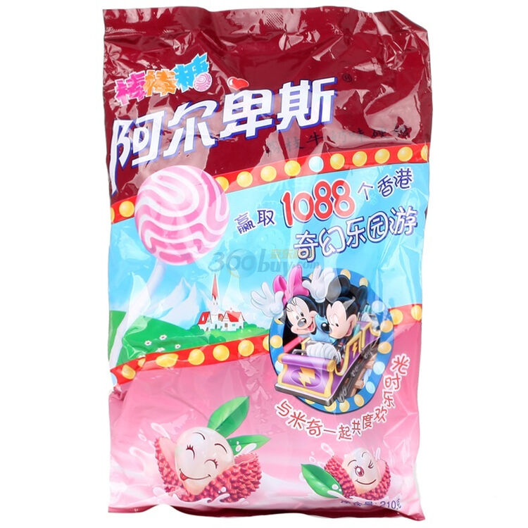 阿尔卑斯荔枝棒棒糖210g2