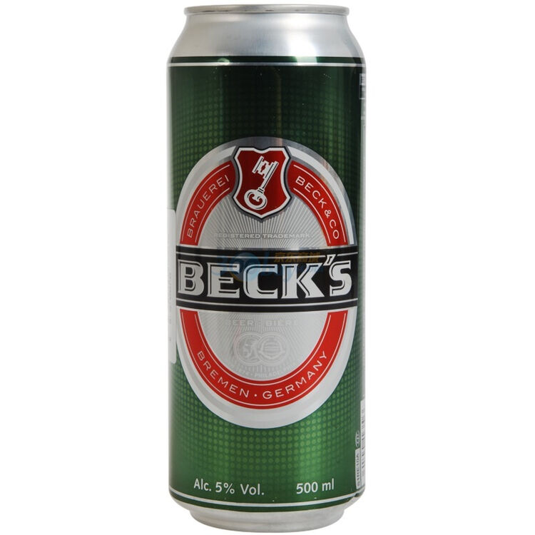 becks贝克啤酒整箱装500ml24听箱