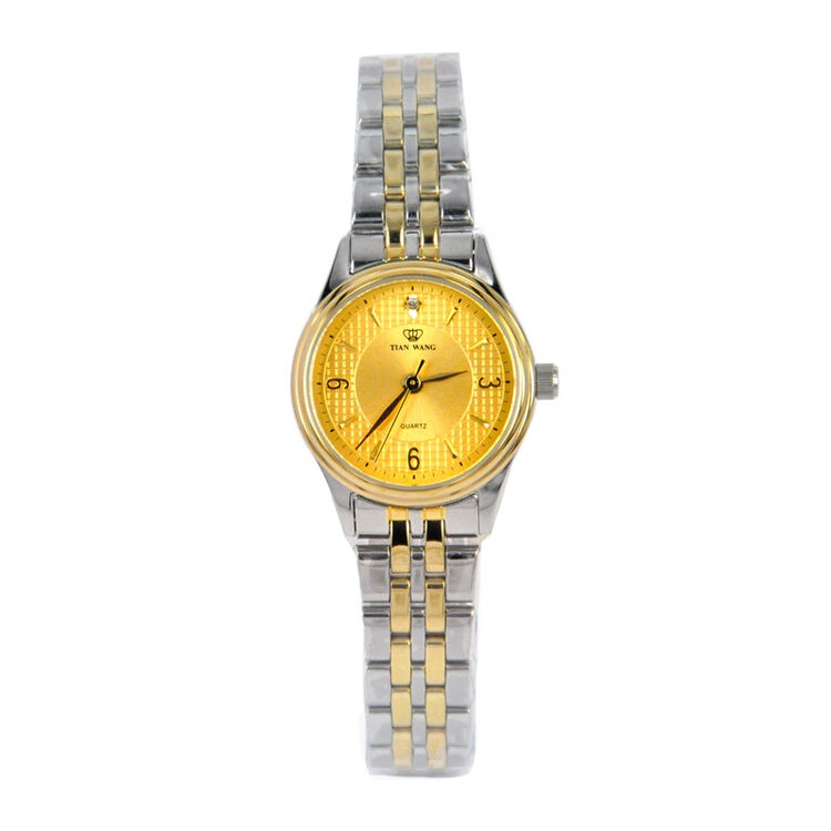 天王表(tianwang)ls3603t-a 全钢情侣表 女表 金