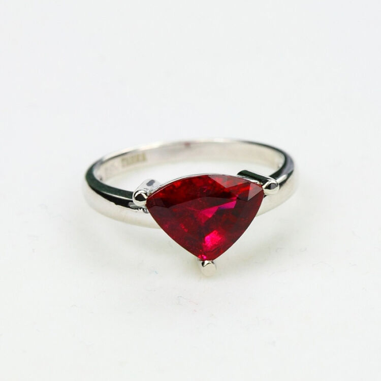 thera提亚 碧玺戒指 鸽血红碧玺戒指 18k金红碧玺戒指【图片 价格