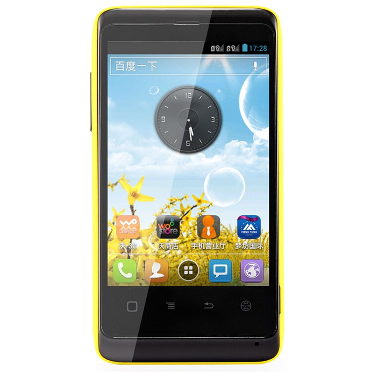 天语 小黄蜂 w619 迎春版 3g手机(黄色)wcdma/gsm 双卡双待 购机送费