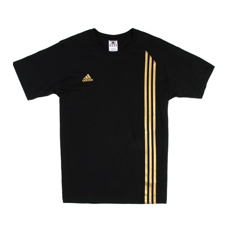 阿迪达斯adidasbmimartialarts系列男款运动纯棉t恤-adicst07-1 黑/金