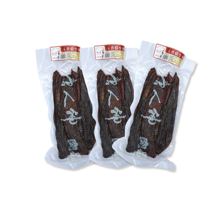 湖南特产 熟食 腊货 牛肉干 土特产 唐人神五香腊牛肉500g