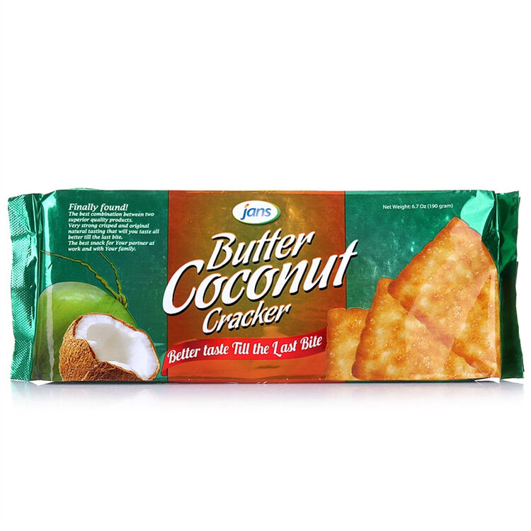 印度尼西亚 jans 皇家 黄油 椰子味 薄脆饼干 190g
