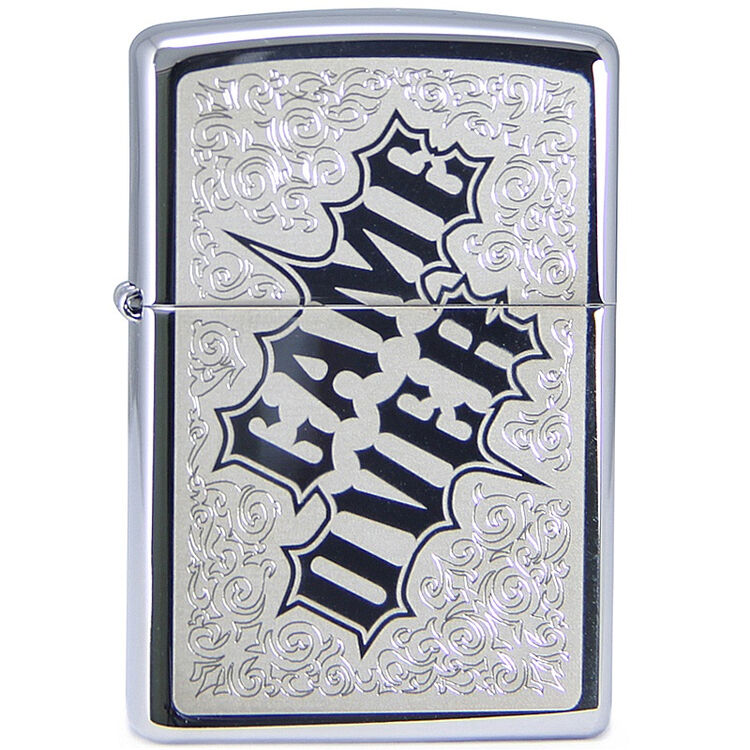 zippo 打火机镜面镀铬激光刻-游戏结束28447 京东自营
