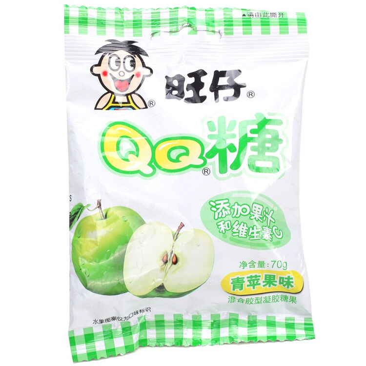 旺旺qq糖青苹果70g
