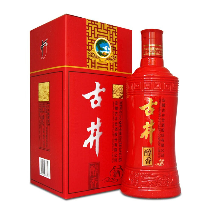 古井醇香(红瓶)盒装45度500ml【图片 价格 品牌 评论】-京东
