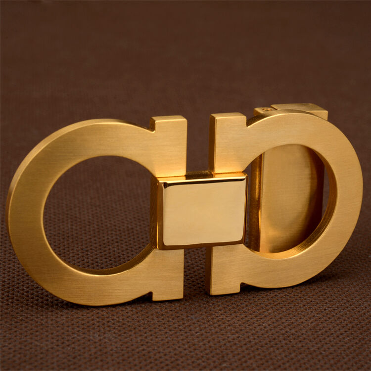 烈马伦litmanen男皮带扣头裤带头 平滑扣纯铜皮带扣 3.3-3.